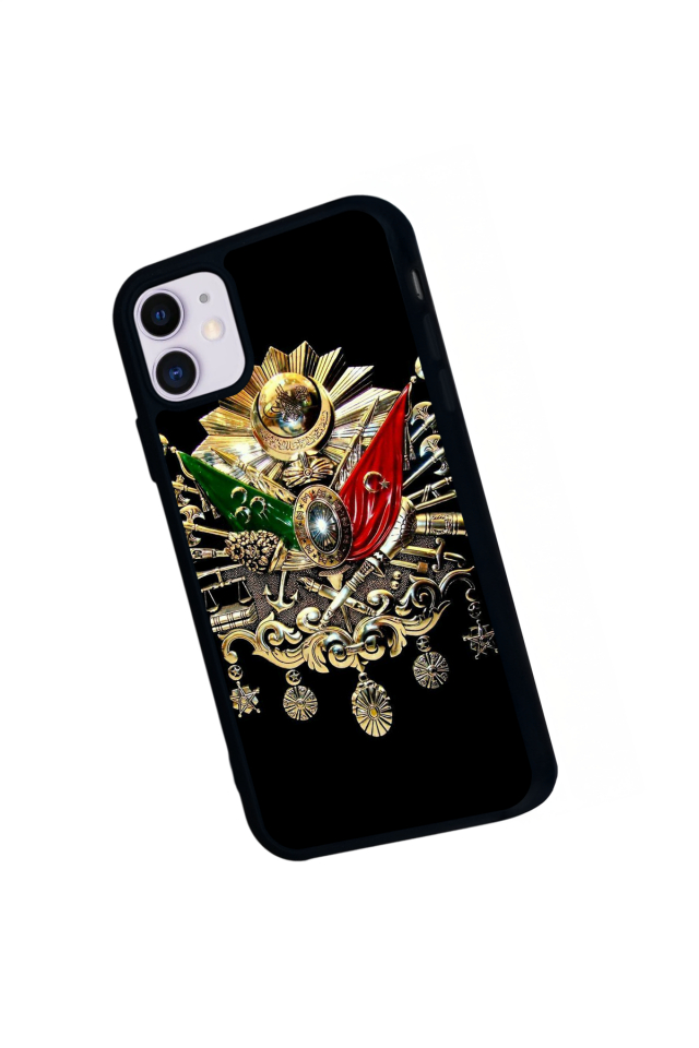 iPhone 11 Uyumlu Osmanli Tugrasi Tasarımlı Glossy Premium Kılıf