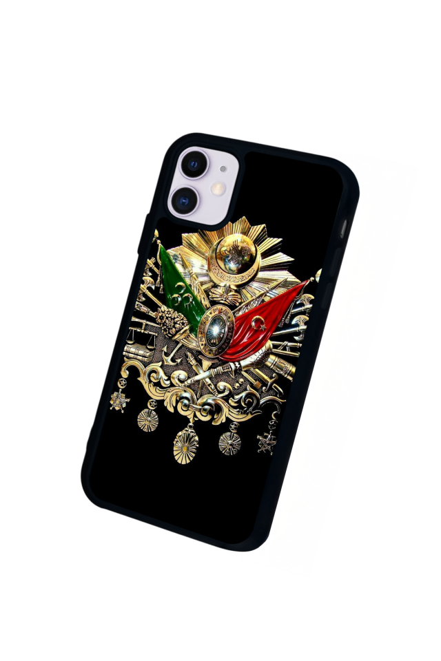 iPhone 11 Uyumlu Osmanli Tugrasi Tasarımlı Glossy Premium Kılıf