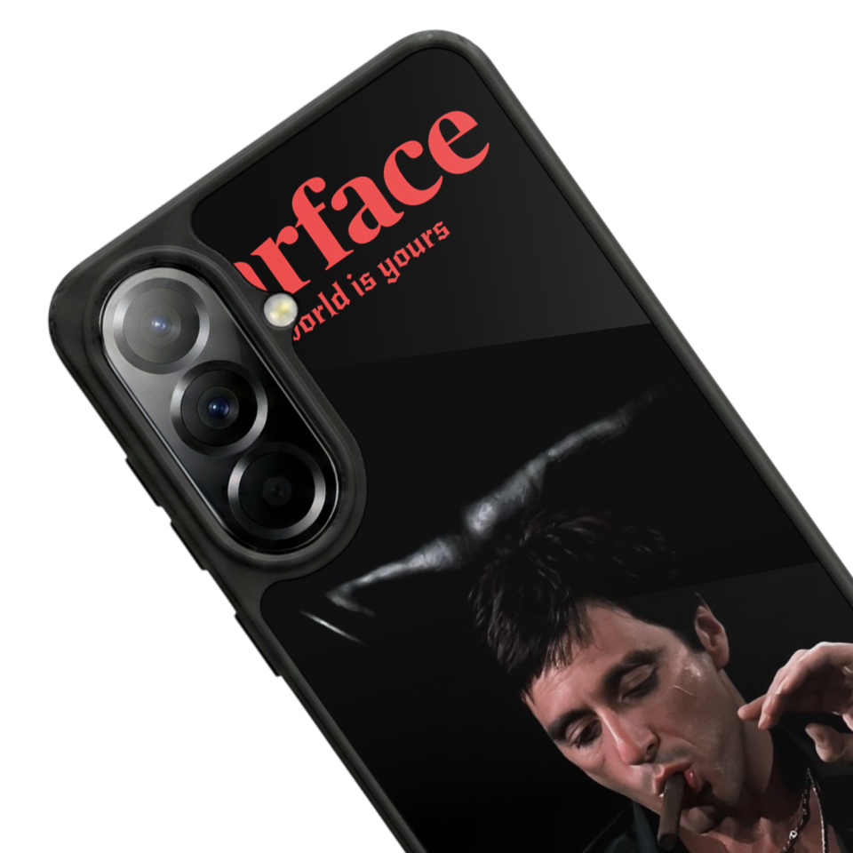 Samsung Galaxy A37 Uyumlu Scarface Tasarımlı Glossy Premium Kılıf