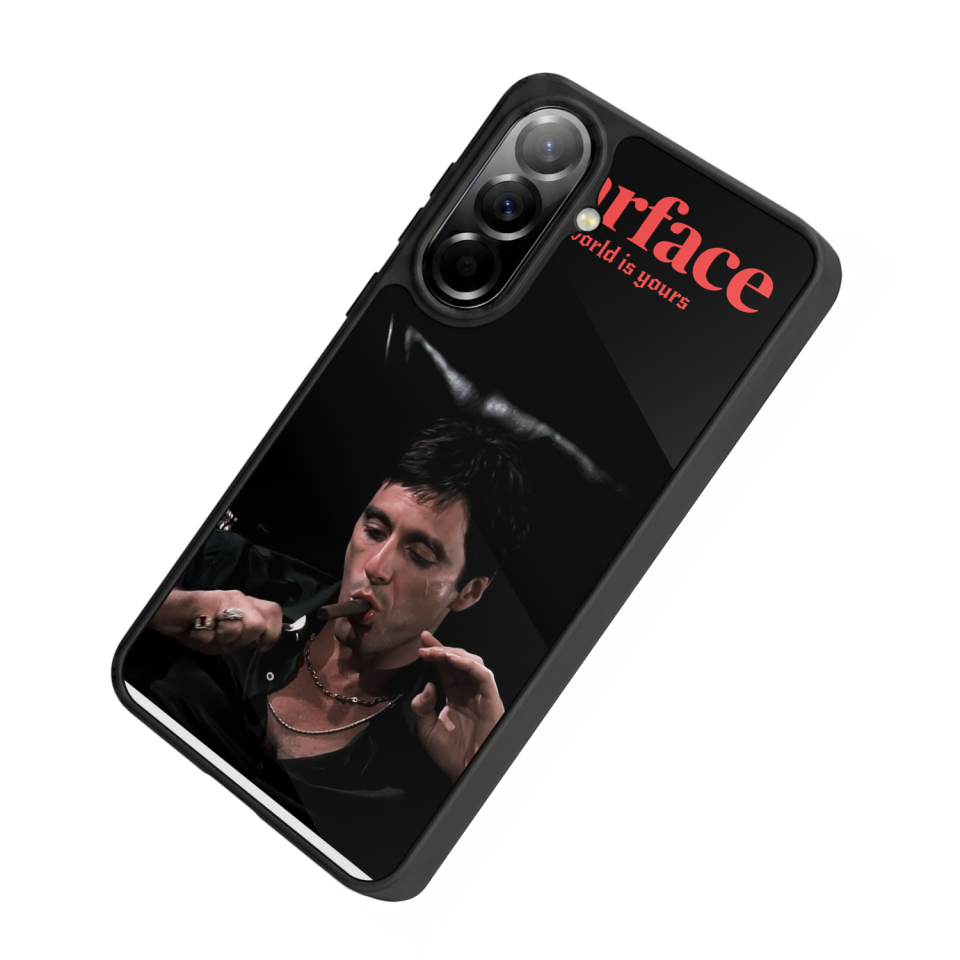 Samsung Galaxy A37 Uyumlu Scarface Tasarımlı Glossy Premium Kılıf