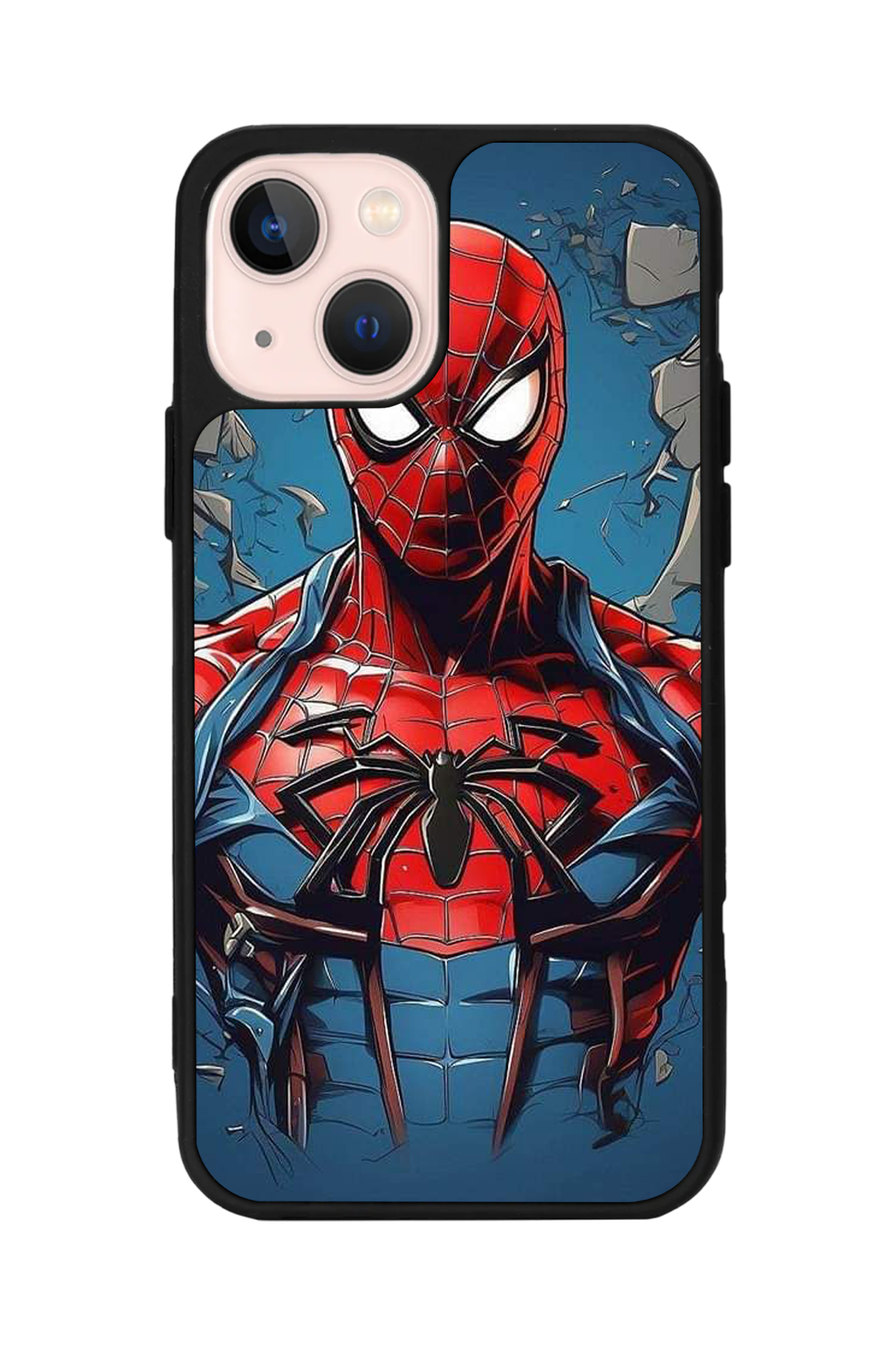 iPhone 13 Mini Uyumlu Spider Man ( Örümcek Adam ) Tasarımlı Glossy Premium Kılıf