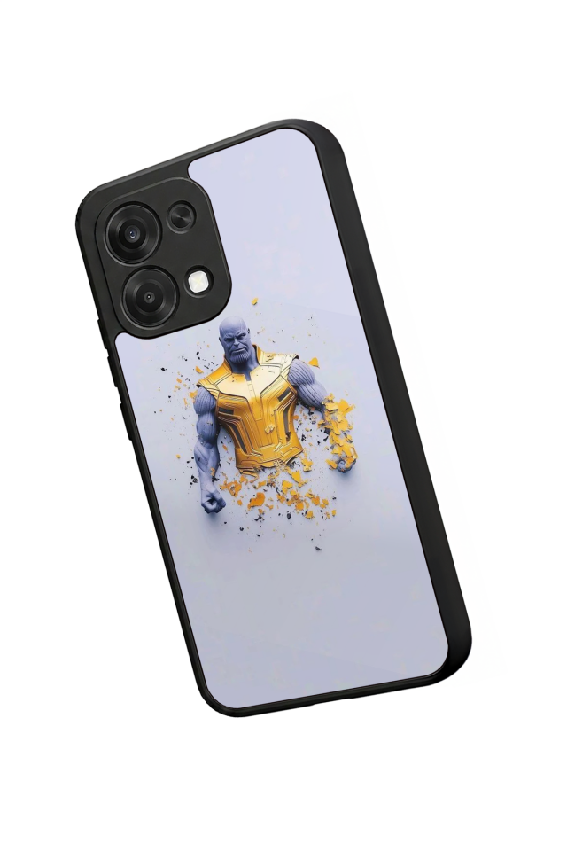 Oppo A6 Pro Uyumlu Thanos Tasarımlı Glossy Premium Kılıf