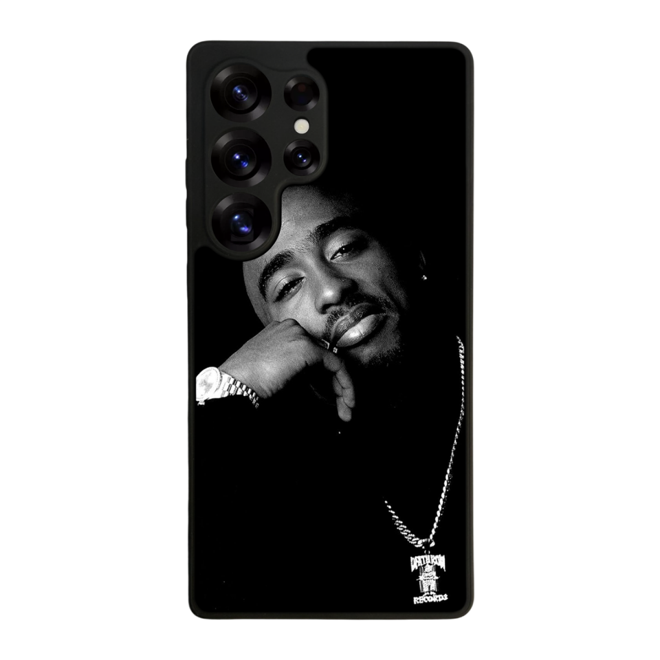 Samsung Galaxy S25 Ultra Uyumlu Tupac Tasarımlı Glossy Premium Kılıf