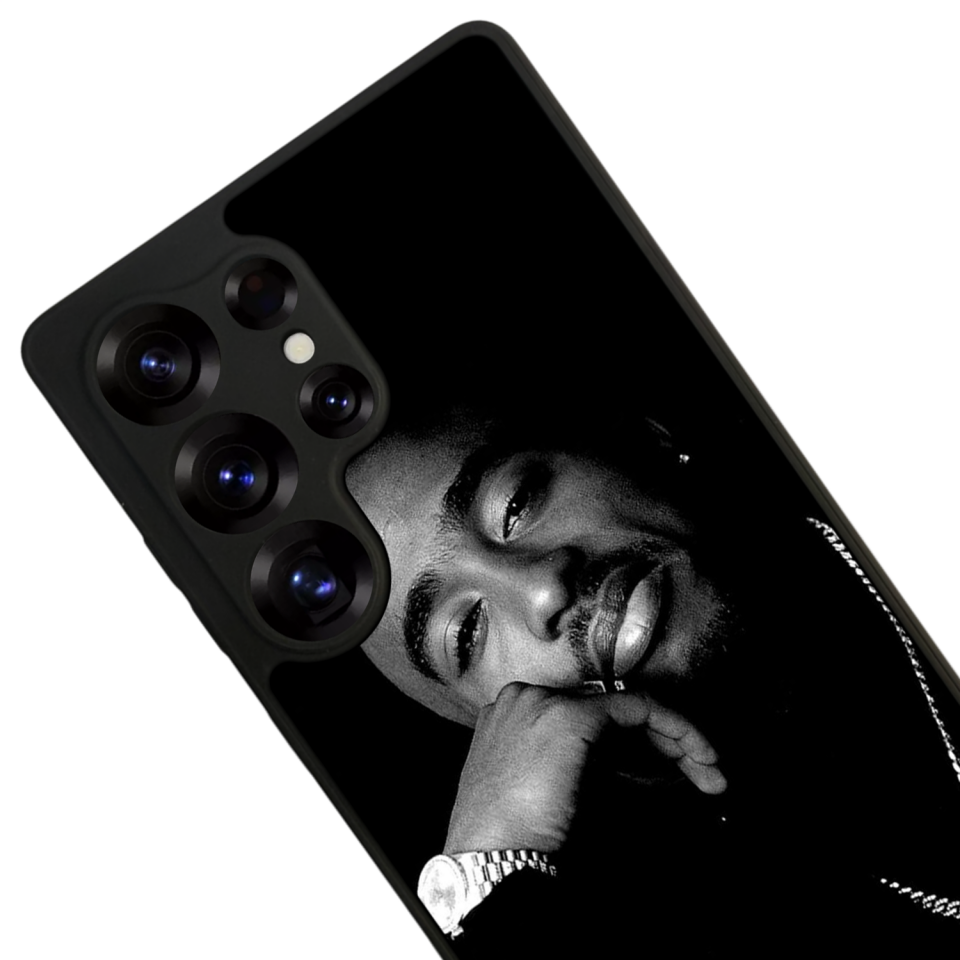 Samsung Galaxy S25 Ultra Uyumlu Tupac Tasarımlı Glossy Premium Kılıf