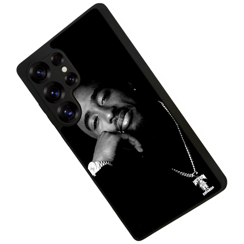 Samsung Galaxy S25 Ultra Uyumlu Tupac Tasarımlı Glossy Premium Kılıf