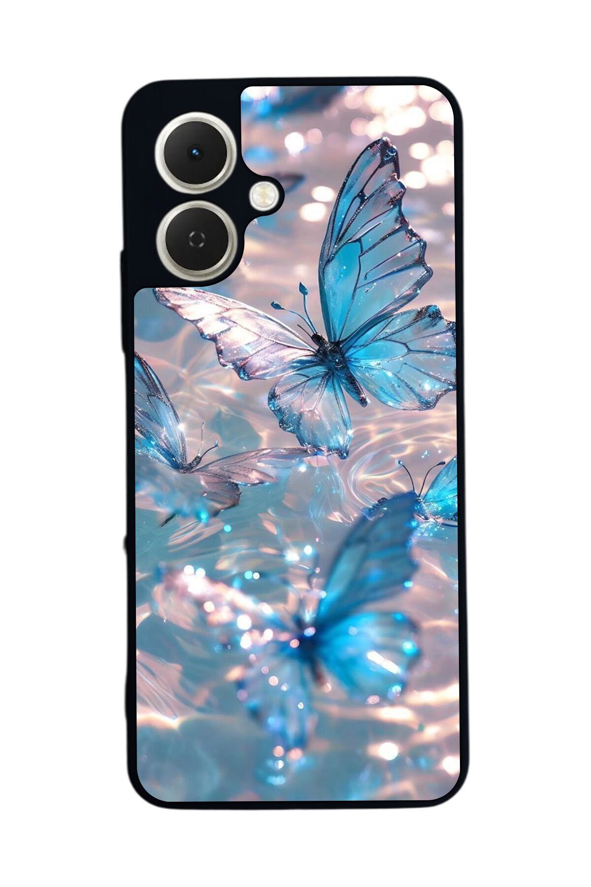Tecno Spark GO 2 Uyumlu Kelebek Tasarımlı Glossy Premium Kılıf