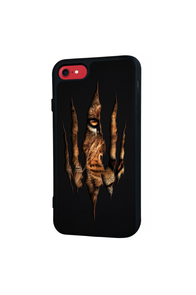 iPhone 8 Uyumlu Aslan Tasarımlı Glossy Premium Kılıf