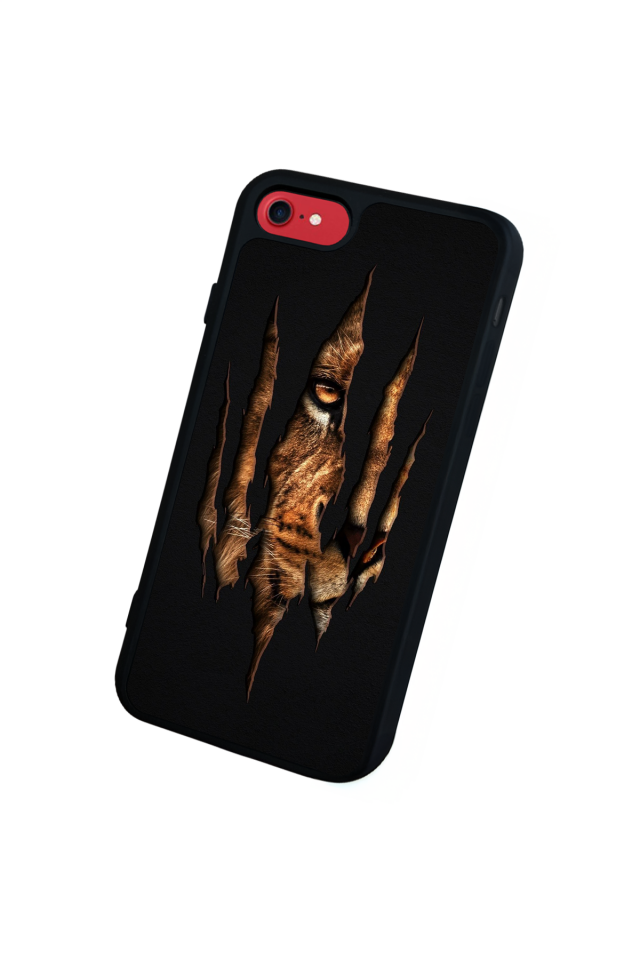 iPhone 8 Uyumlu Aslan Tasarımlı Glossy Premium Kılıf