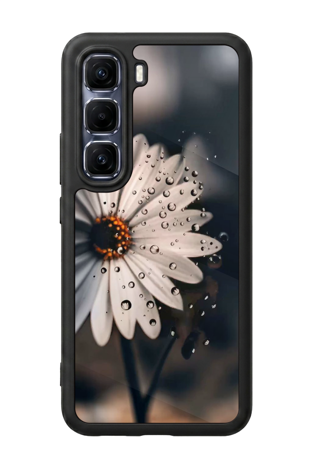 Infinix Hot 60 Pro Plus Uyumlu Cicek Tasarımlı Glossy Premium Kılıf