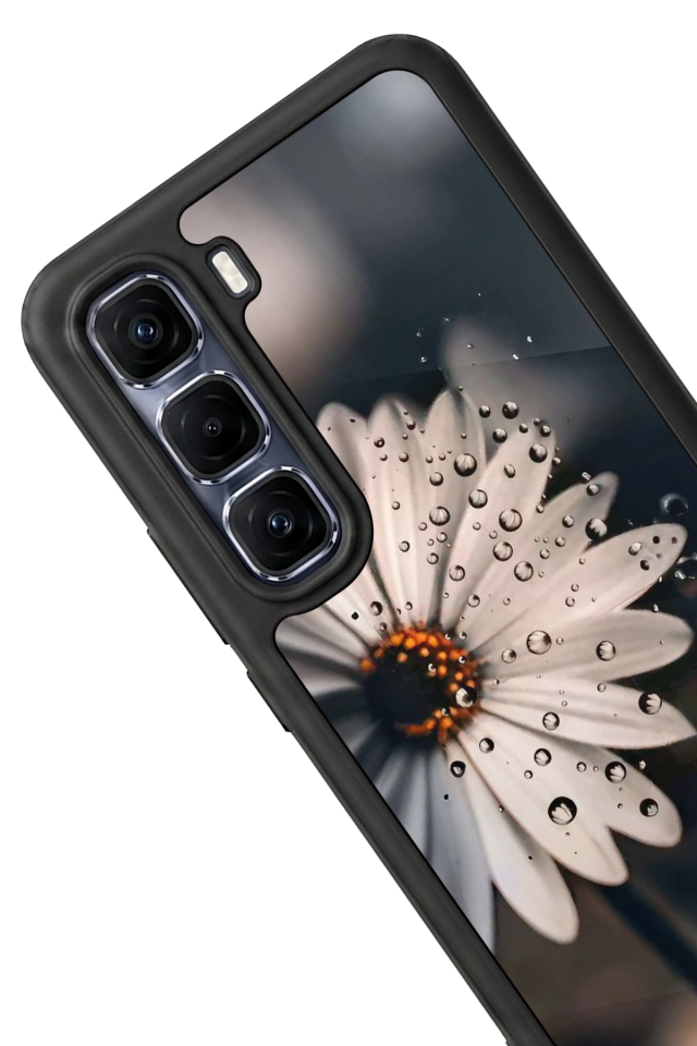 Infinix Hot 60 Pro Plus Uyumlu Cicek Tasarımlı Glossy Premium Kılıf