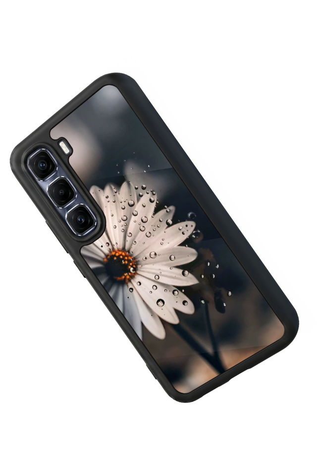 Infinix Hot 60 Pro Plus Uyumlu Cicek Tasarımlı Glossy Premium Kılıf