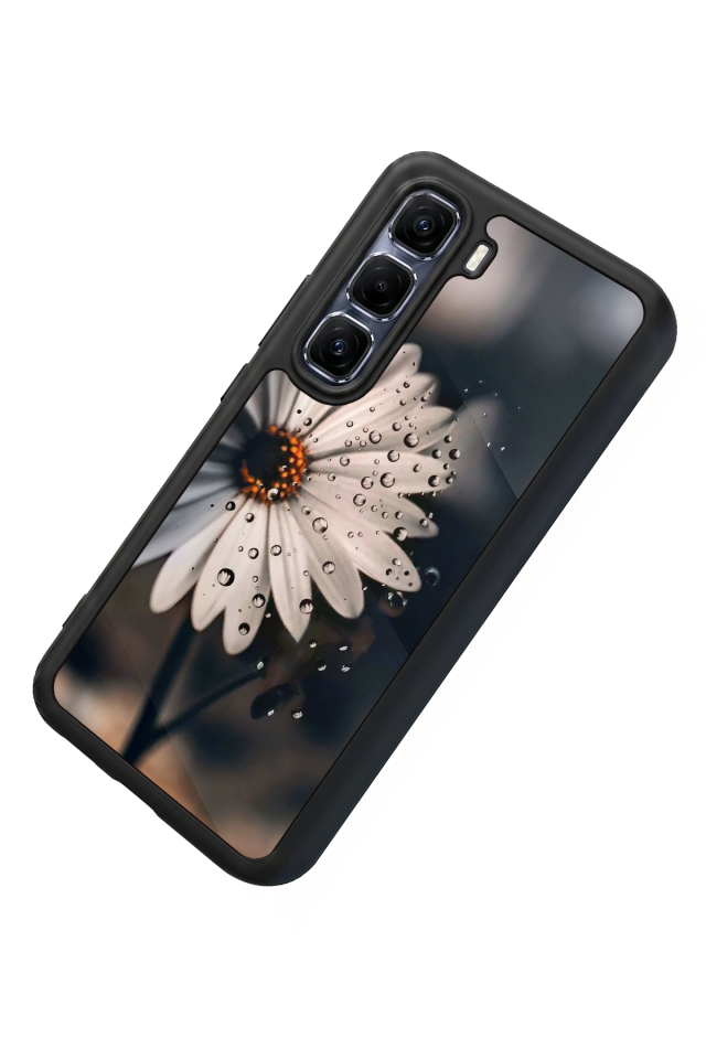 Infinix Hot 60 Pro Plus Uyumlu Cicek Tasarımlı Glossy Premium Kılıf