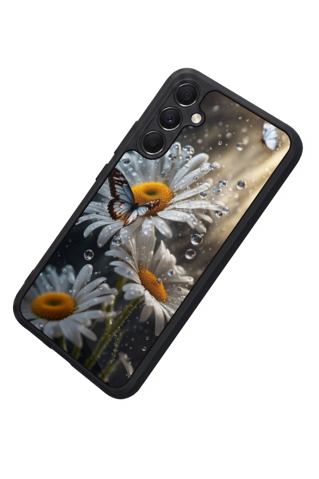 Samsung Galaxy A34 Uyumlu Cicek Tasarımlı Glossy Premium Kılıf