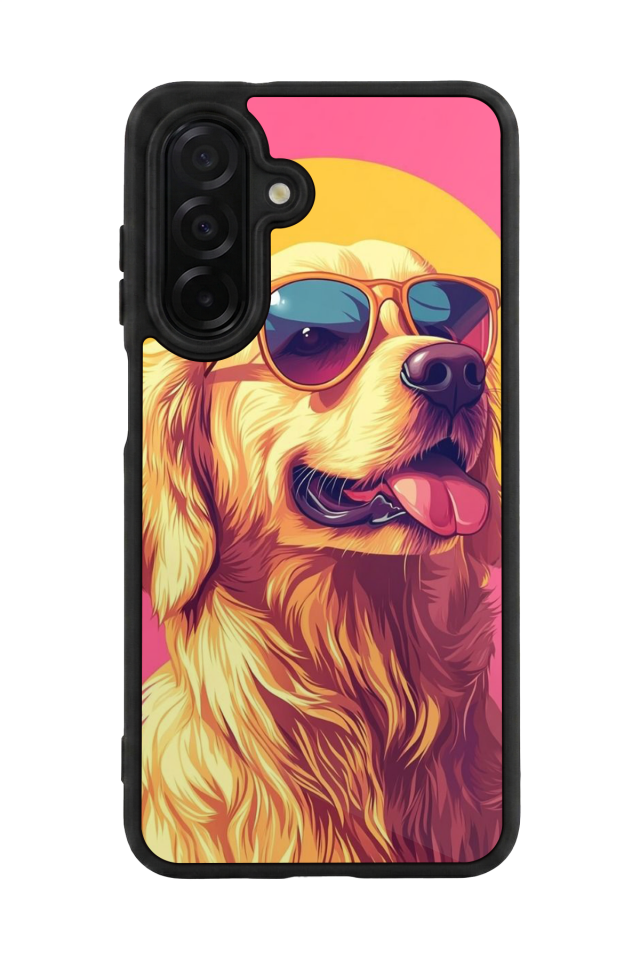 Samsung Galaxy A36 Uyumlu Golden Kopek Tasarımlı Glossy Premium Kılıf