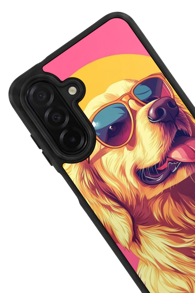 Samsung Galaxy A36 Uyumlu Golden Kopek Tasarımlı Glossy Premium Kılıf