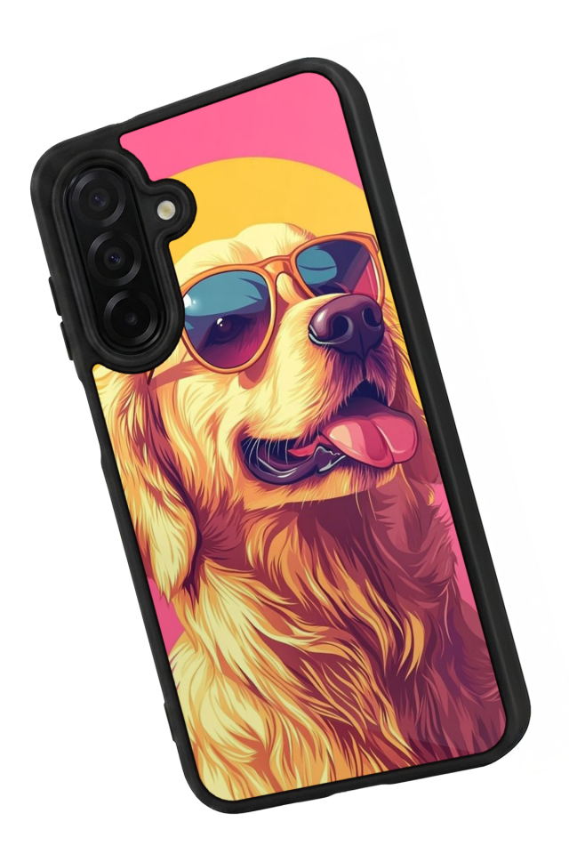 Samsung Galaxy A36 Uyumlu Golden Kopek Tasarımlı Glossy Premium Kılıf