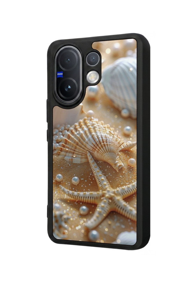 Vivo V60 Uyumlu  İnci Tasarımlı Glossy Premium Kılıf