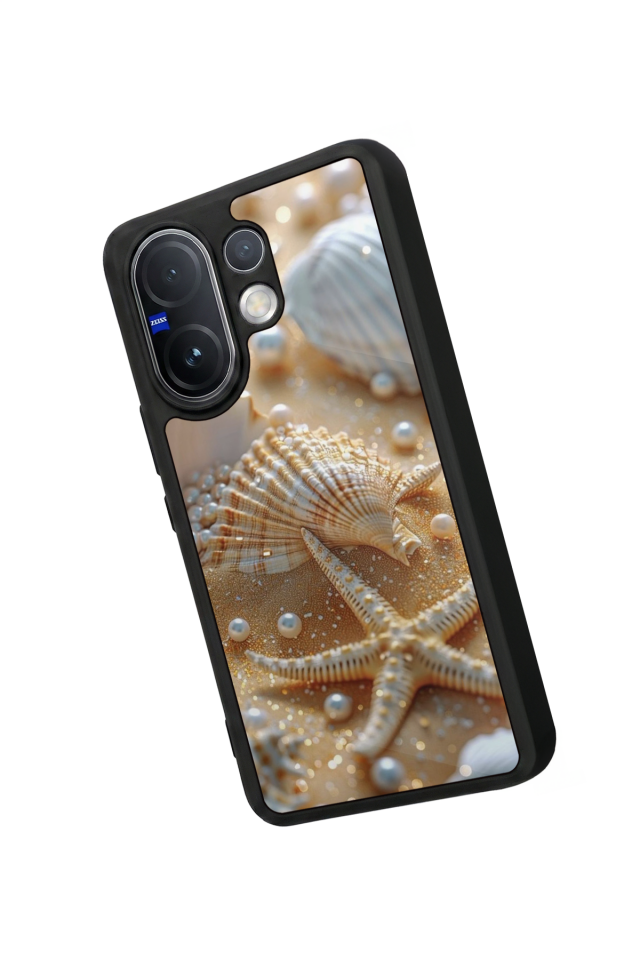 Vivo V60 Uyumlu  İnci Tasarımlı Glossy Premium Kılıf