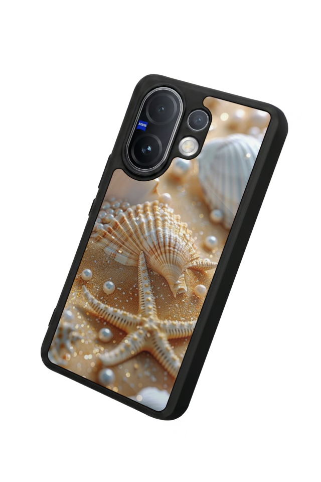 Vivo V60 Uyumlu  İnci Tasarımlı Glossy Premium Kılıf