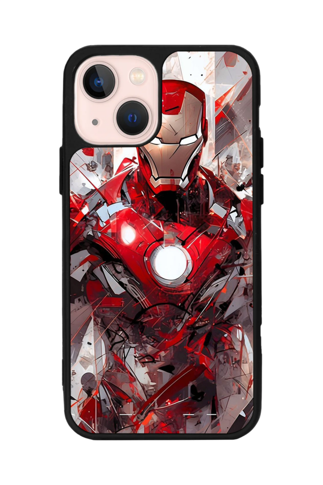 iPhone 13/14 Uyumlu Iron Man ( Demir Adam ) Tasarımlı Glossy Premium Kılıf