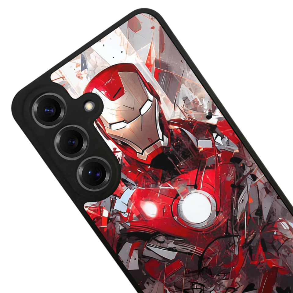 Samsung Galaxy S25 Uyumlu Iron Man ( Demir Adam ) Tasarımlı Glossy Premium Kılıf