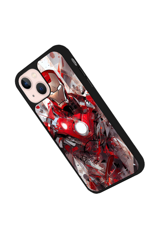 iPhone 13/14 Uyumlu Iron Man ( Demir Adam ) Tasarımlı Glossy Premium Kılıf