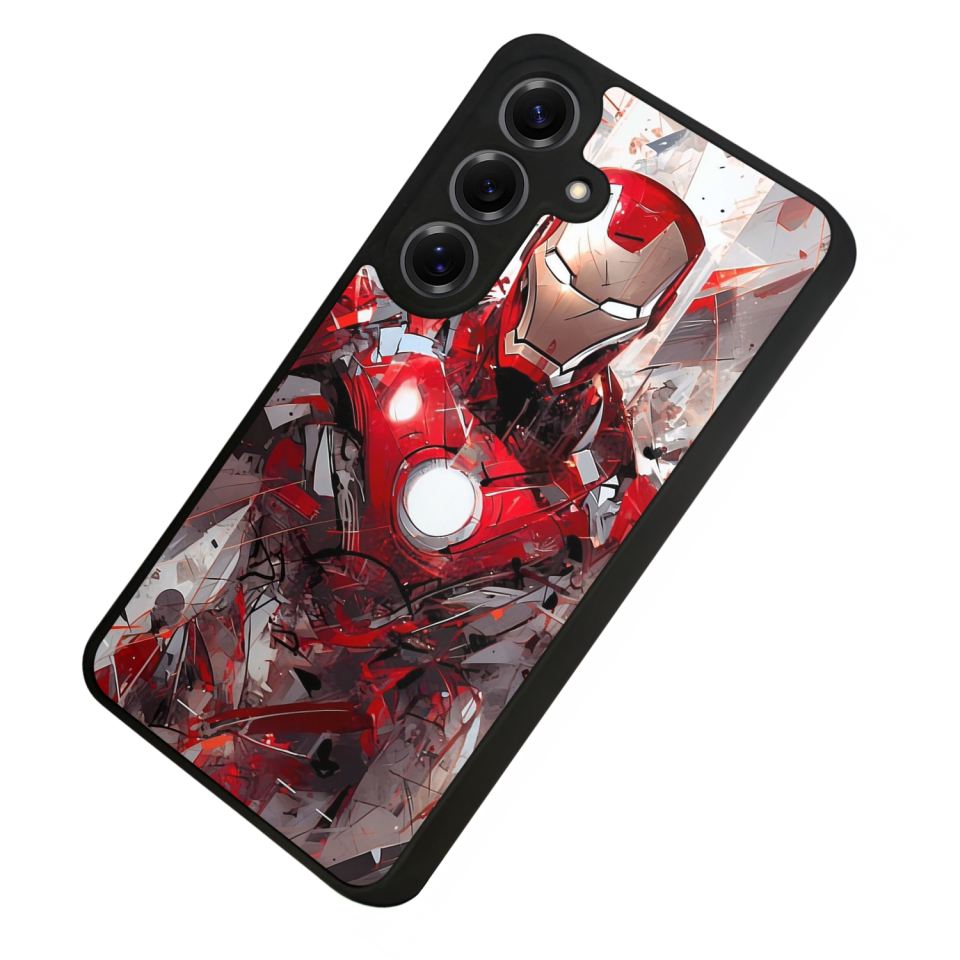 Samsung Galaxy S25 Uyumlu Iron Man ( Demir Adam ) Tasarımlı Glossy Premium Kılıf