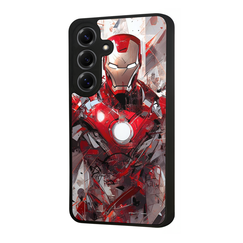 Samsung Galaxy S25 Uyumlu Iron Man ( Demir Adam ) Tasarımlı Glossy Premium Kılıf
