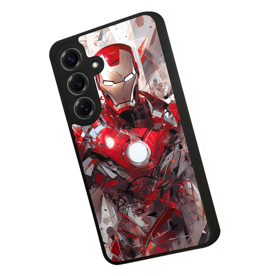 Samsung Galaxy S25 Uyumlu Iron Man ( Demir Adam ) Tasarımlı Glossy Premium Kılıf
