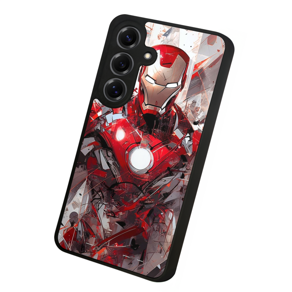 Samsung Galaxy S25 Uyumlu Iron Man ( Demir Adam ) Tasarımlı Glossy Premium Kılıf