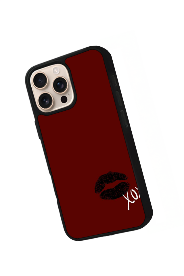 iPhone 16 Pro Uyumlu Kalp Love Tasarımlı Glossy Premium Kılıf
