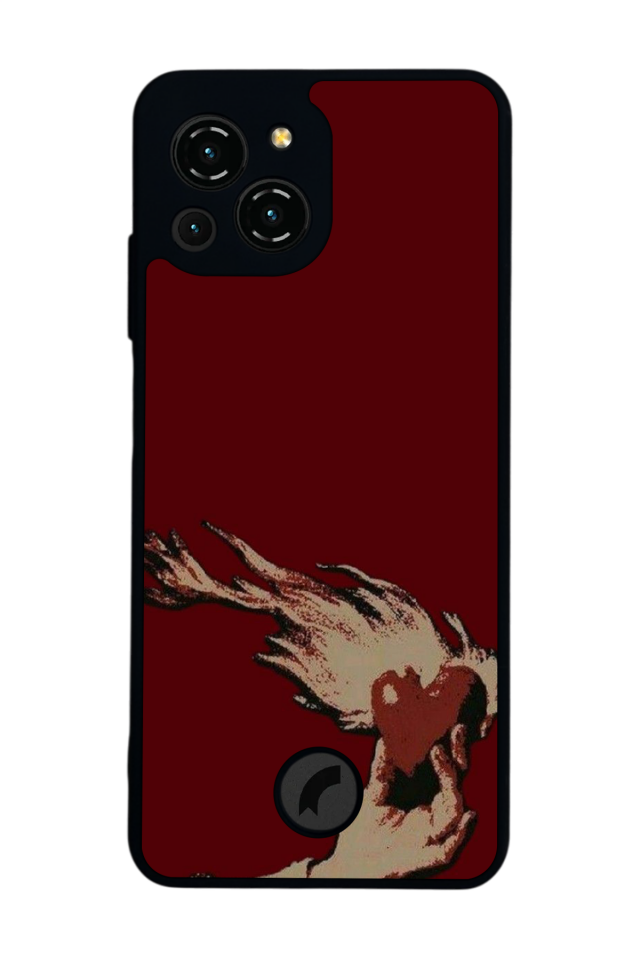 Reeder S23 Pro Max Uyumlu Kalp Love Tasarımlı Glossy Premium Kılıf