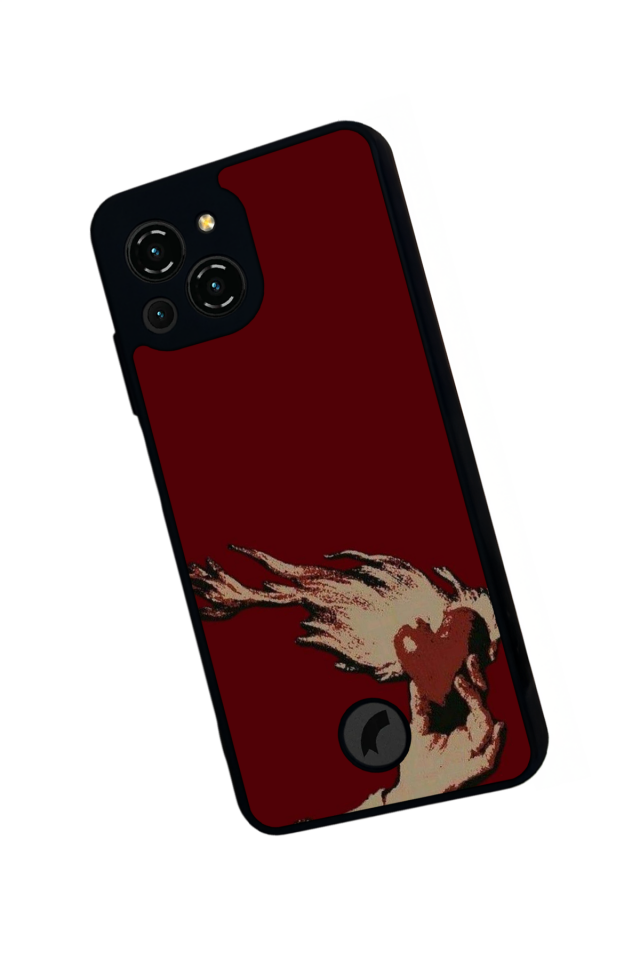 Reeder S23 Pro Max Uyumlu Kalp Love Tasarımlı Glossy Premium Kılıf