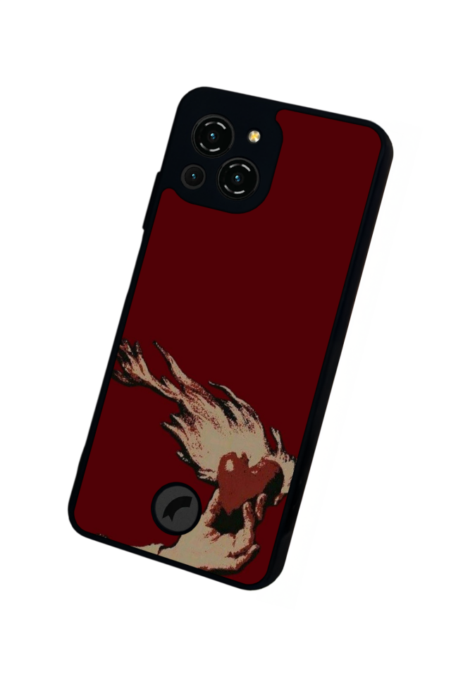 Reeder S23 Pro Max Uyumlu Kalp Love Tasarımlı Glossy Premium Kılıf