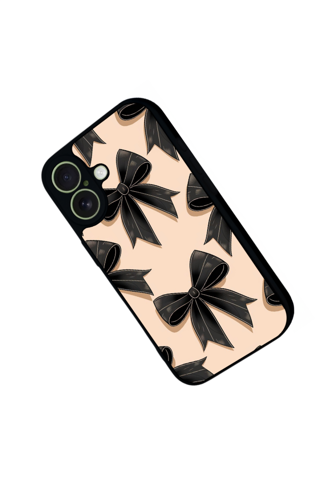 iPhone 17 Uyumlu Kurdele Tasarımlı Glossy Premium Kılıf