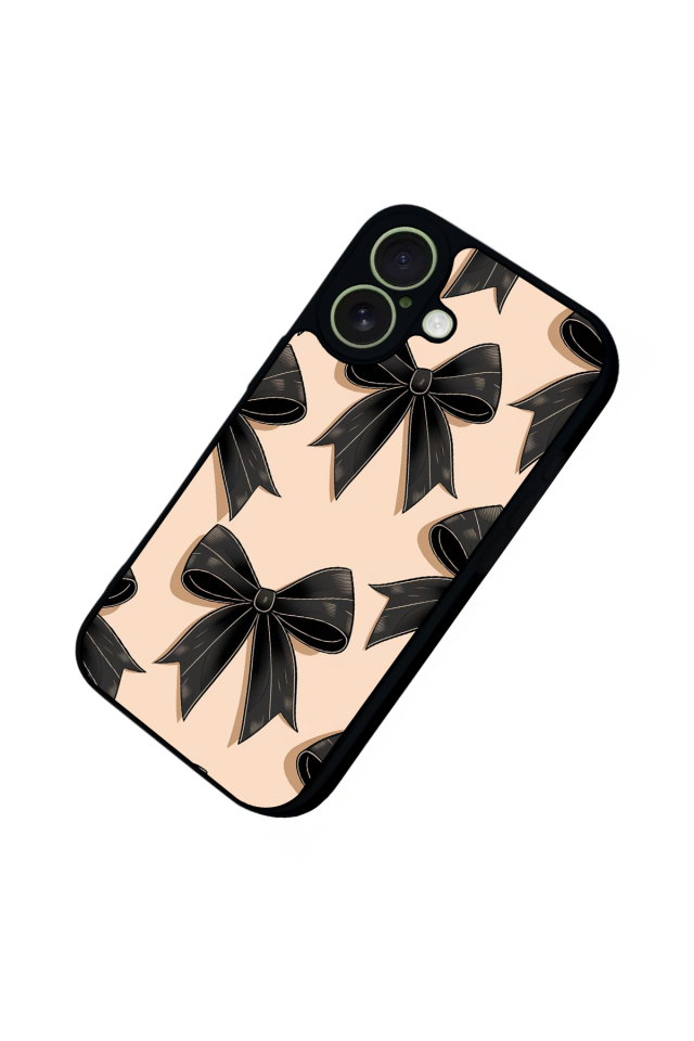 iPhone 17 Uyumlu Kurdele Tasarımlı Glossy Premium Kılıf
