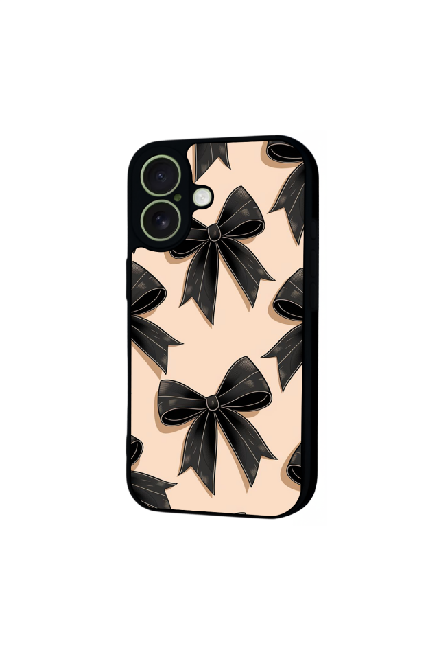 iPhone 17 Uyumlu Kurdele Tasarımlı Glossy Premium Kılıf