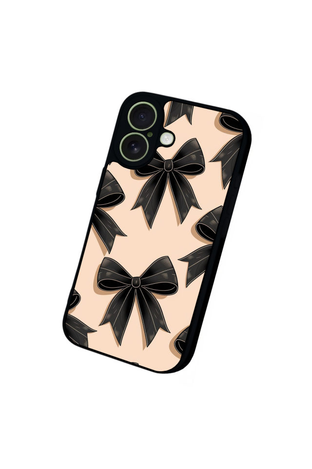 iPhone 17 Uyumlu Kurdele Tasarımlı Glossy Premium Kılıf