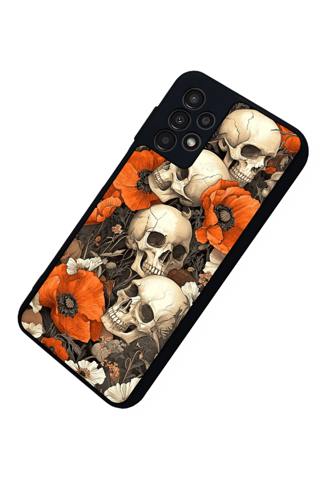 Samsung Galaxy A13 Uyumlu KuruKafa Tasarımlı Glossy Premium Kılıf