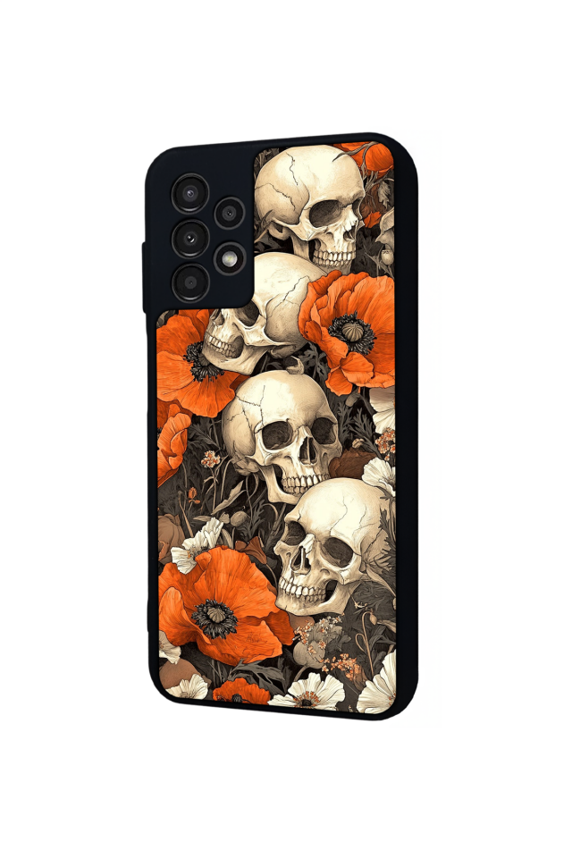 Samsung Galaxy A13 Uyumlu KuruKafa Tasarımlı Glossy Premium Kılıf