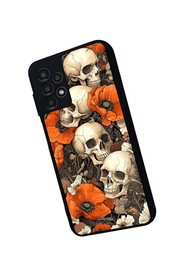 Samsung Galaxy A13 Uyumlu KuruKafa Tasarımlı Glossy Premium Kılıf