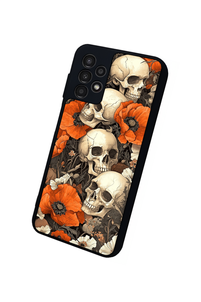Samsung Galaxy A13 Uyumlu KuruKafa Tasarımlı Glossy Premium Kılıf