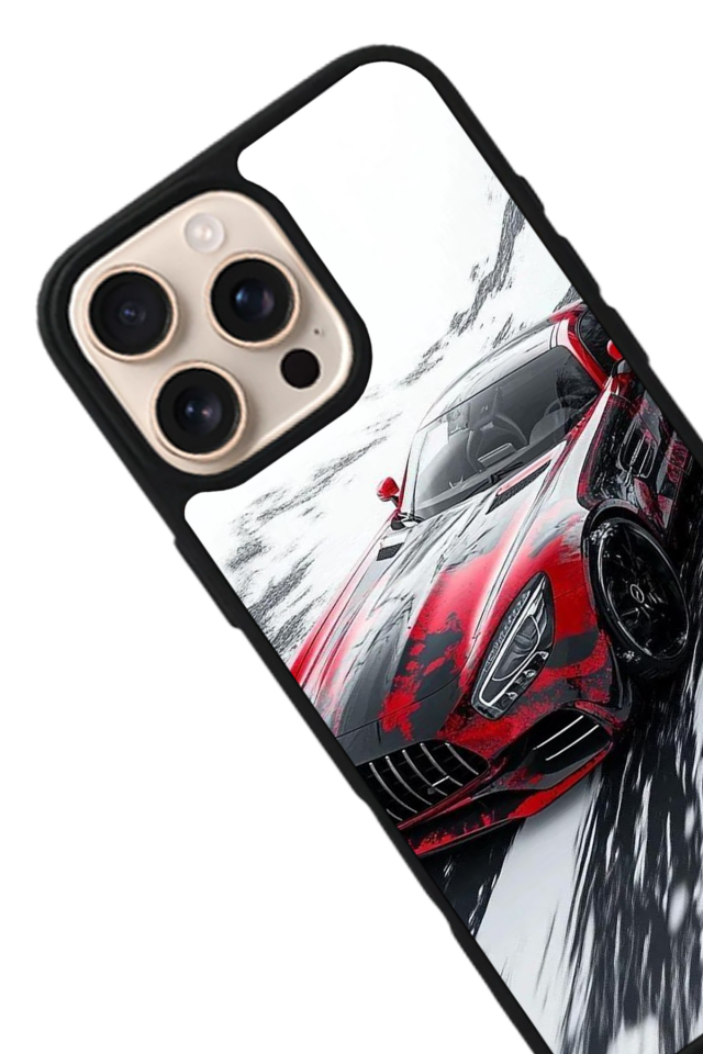 iPhone 16 Pro Max Uyumlu Mercedes Tasarımlı Glossy Premium Kılıf