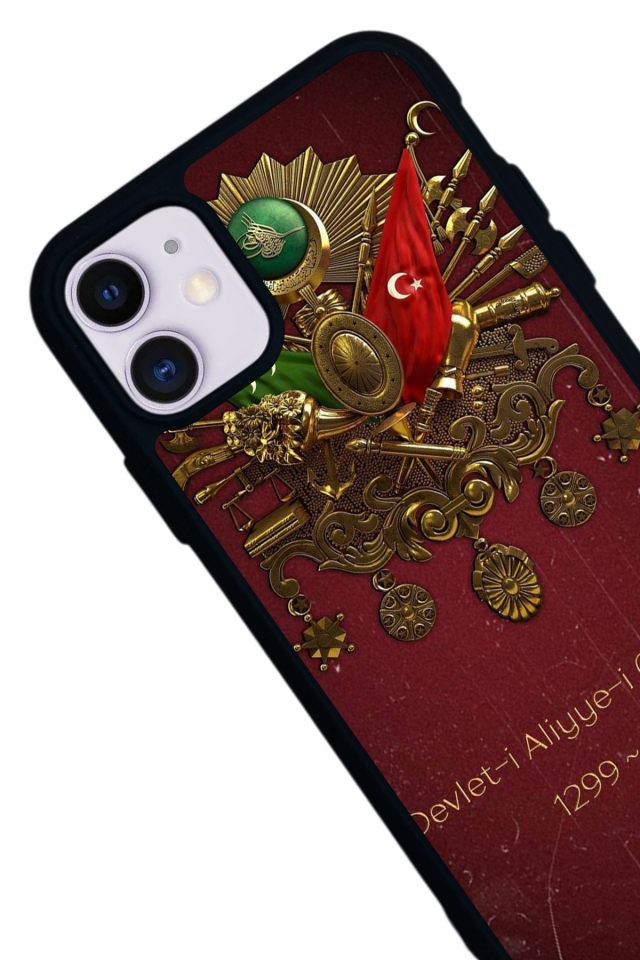 iPhone 11 Uyumlu Osmanli Tugrasi Tasarımlı Glossy Premium Kılıf
