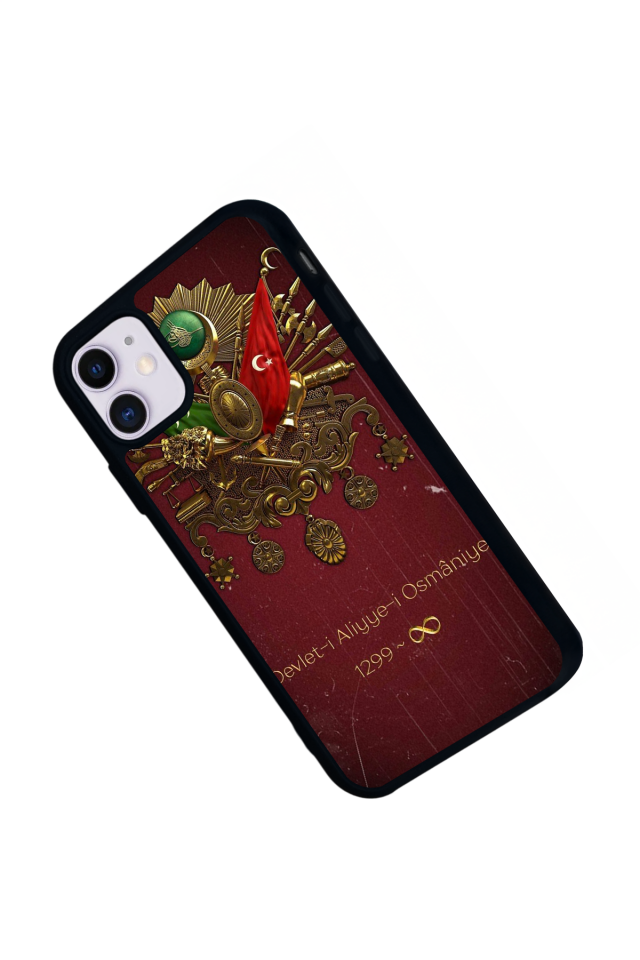 iPhone 11 Uyumlu Osmanli Tugrasi Tasarımlı Glossy Premium Kılıf