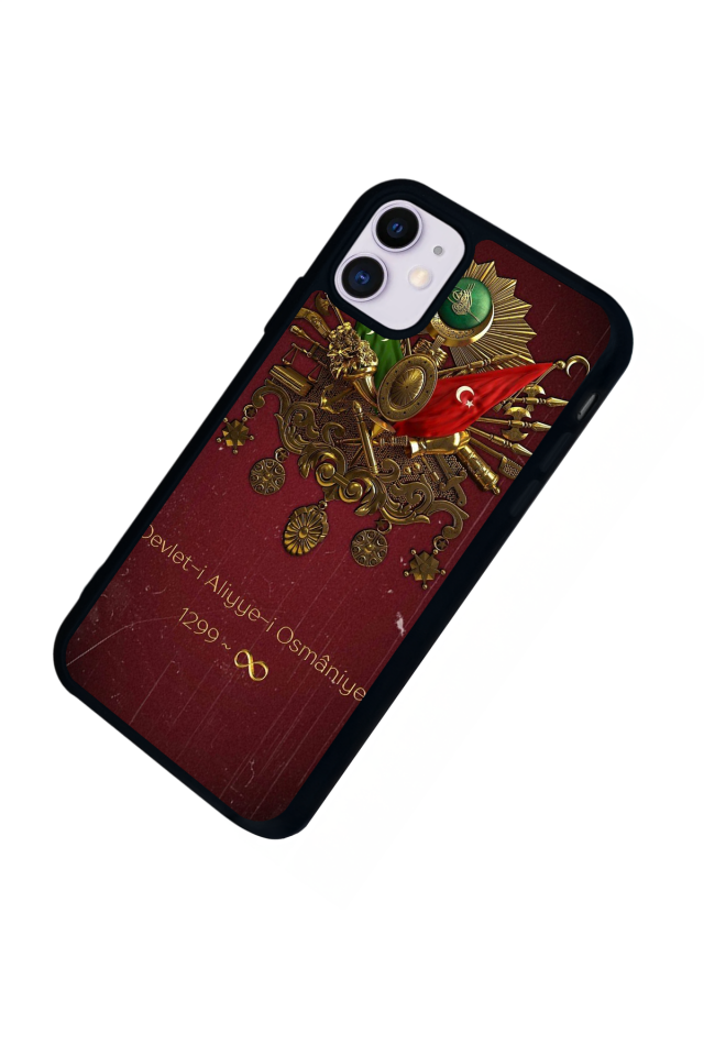 iPhone 11 Uyumlu Osmanli Tugrasi Tasarımlı Glossy Premium Kılıf