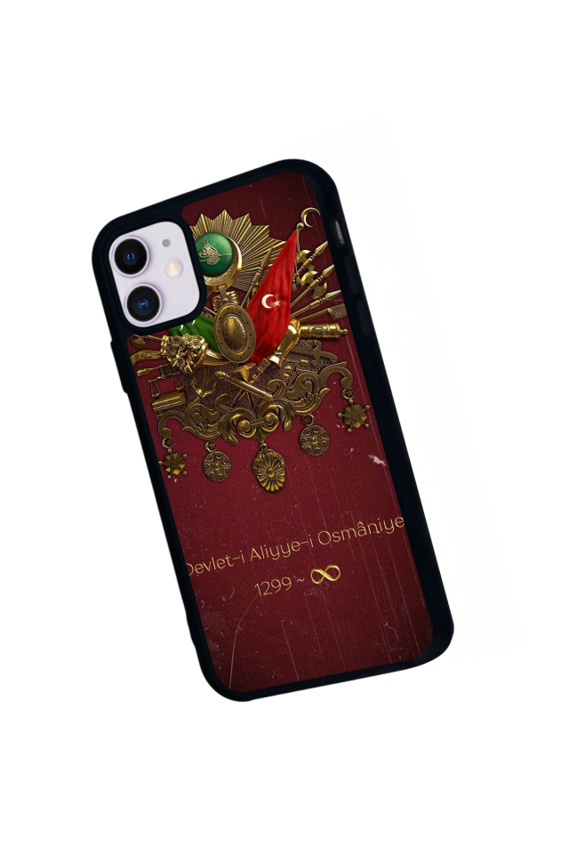 iPhone 11 Uyumlu Osmanli Tugrasi Tasarımlı Glossy Premium Kılıf