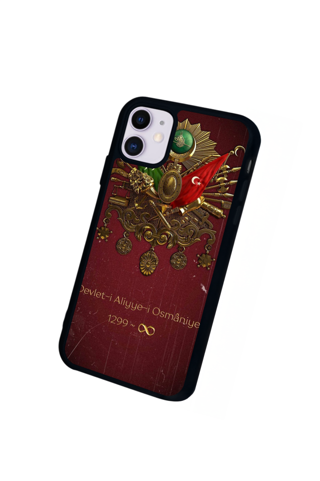 iPhone 11 Uyumlu Osmanli Tugrasi Tasarımlı Glossy Premium Kılıf