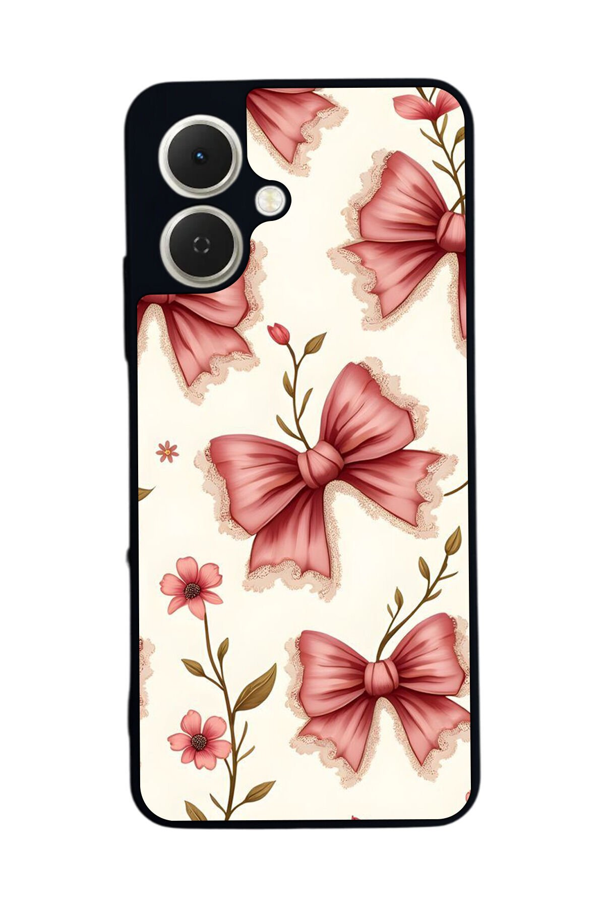Tecno Spark GO 2 Uyumlu Kurdele Tasarımlı Glossy Premium Kılıf