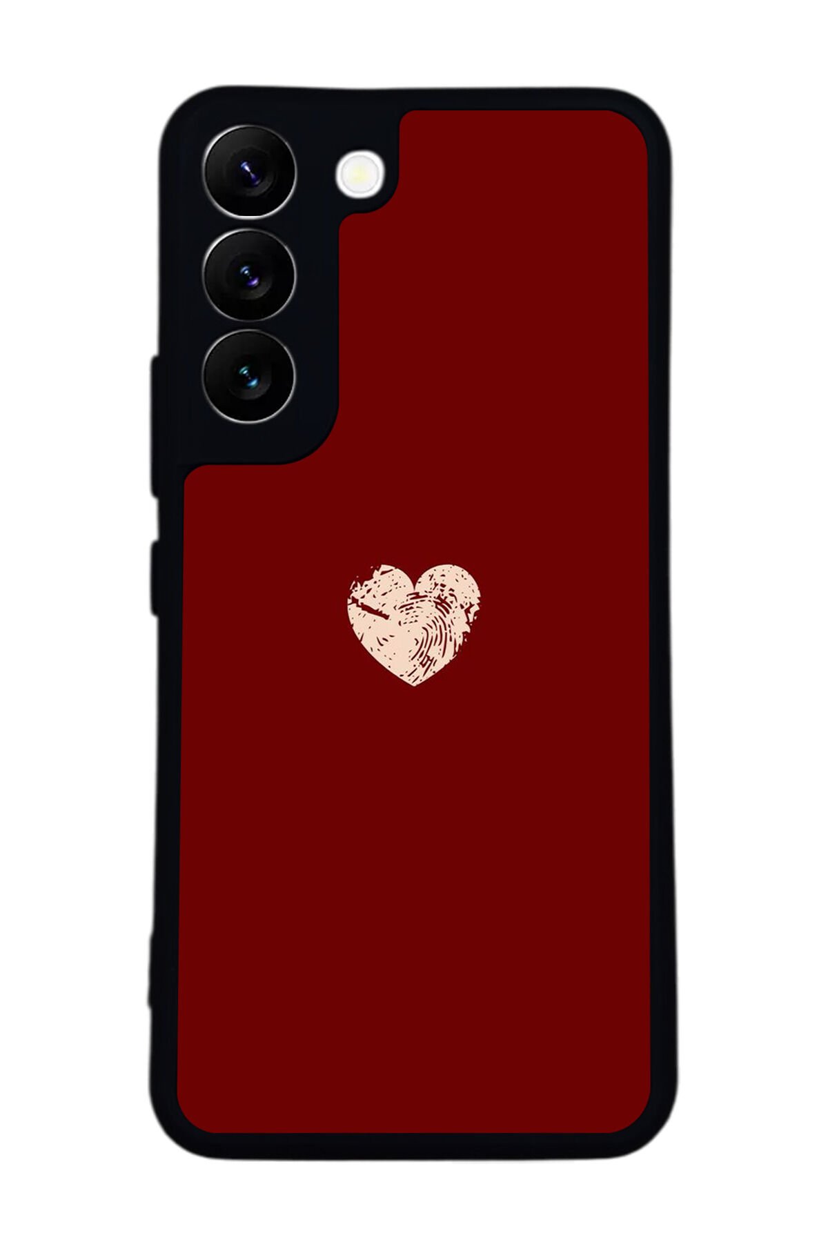 Samsung Galaxy S22 Uyumlu Kalp Love Tasarımlı Glossy Premium Kılıf